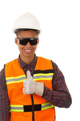 Hispanic industry worker