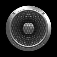 speaker isolated on a black background
