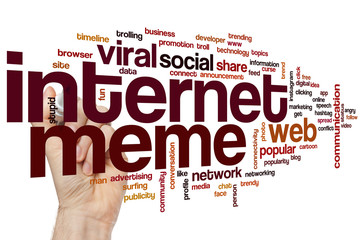 Internet meme word cloud