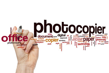 Photocopier word cloud