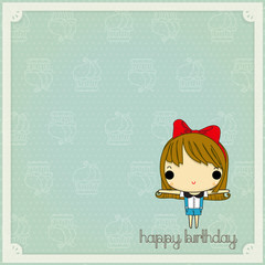 happy birthday and lovely girl