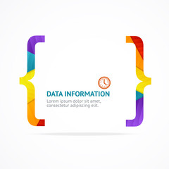 Vector rainbow quote background 