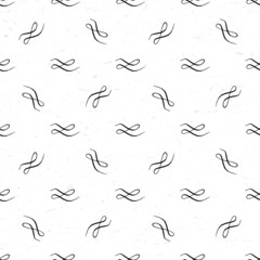Seamless pattern with calligraphic vignettes
