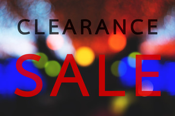 Clearlance sale