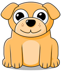 Cute puppy vector image