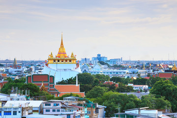 Fototapeta premium Golden Mountain Wat Saket Bangkok