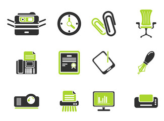 Office simple vector icons