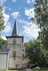 Fototapeta na wymiar Countryside old catholic church