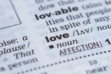 LOVE in dictionary