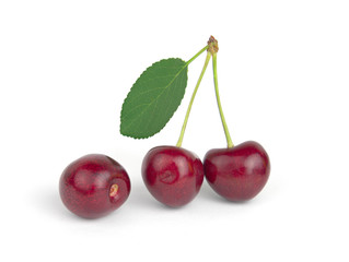 Cherry isolated on white background