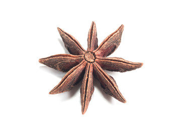 star anise. isolated on a white background
