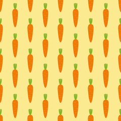 Pattern with bright carrots