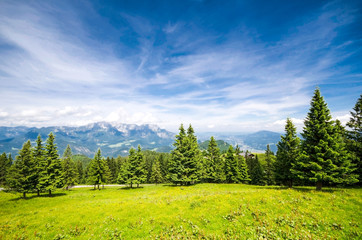 Alpen, Berge, schöner Ausblick in Bayern