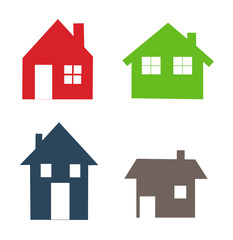 Houses icons set