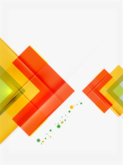 Clean colorful unusual geometric pattern design