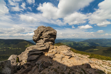 Fototapeta na wymiar panorama view of the mountains and cliffs
