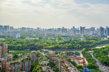 Obraz premium miasto Chengdu w Chinach