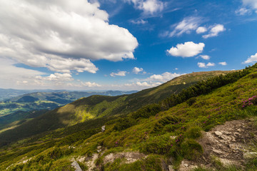 Beautiful mountains landscape in Carpathian