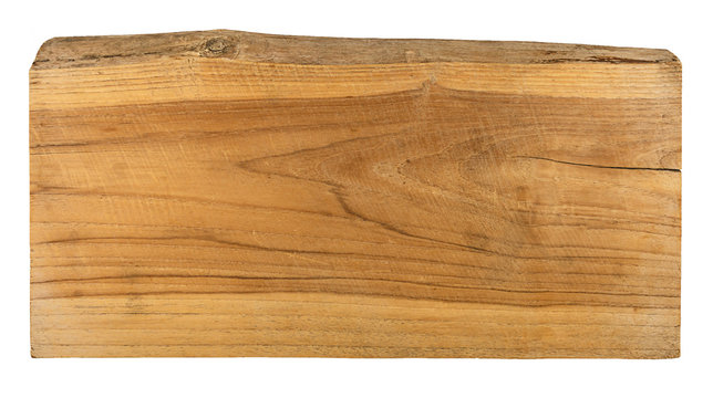 Fototapeta old plank wood isolated on white background