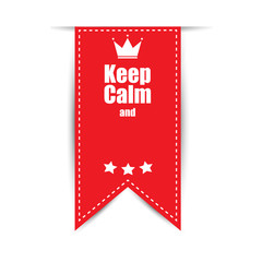 keep calm background red