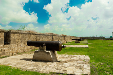 Cannons in the fortress of Napoleon Bonaparte