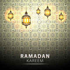 traditional lantern Ramadan Kareem art beautiful