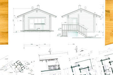 home plan blueprint and drawings