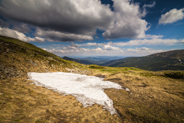 Beautiful mountains landscape in Carpathian