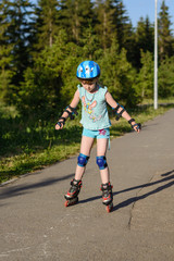 Girl roller-skating