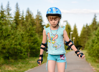 Girl roller-skating