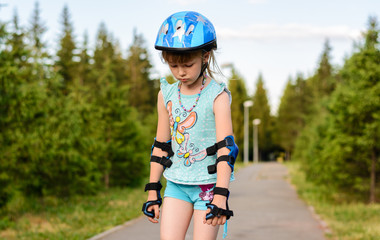 Girl roller-skating