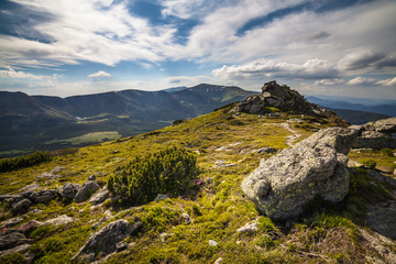 Beautiful mountains landscape in Carpathian