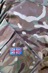 British Army soldier camouflage uniform