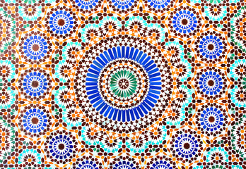 Grande Mosquée de Paris - Zellige de la cour intérieure