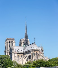 Fototapeta na wymiar Paris Notre Dame Panorama