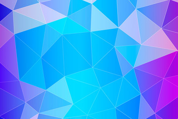 Abstract Geometric Blue Background with Triangular Polygons