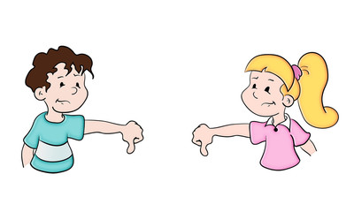 Schulkind Mädchen Junge