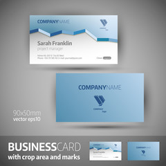 Business card template - elegant vector illustration