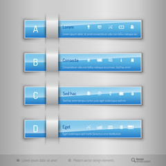 Fototapeta premium Modern business tabs - infographics - template for web design or