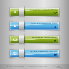 Modern business tabs - infographics - template for web design or