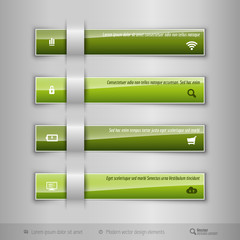 Obraz premium Modern business tabs - infographics - template for web design or