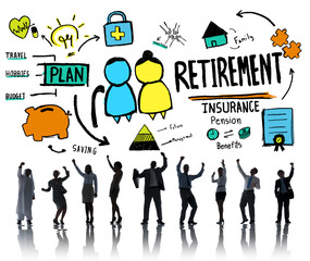Business People Retirement Celebration Career Goal Concept