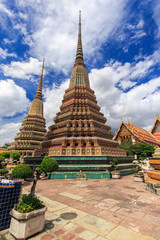 Fototapeta premium Wat Pho is a Buddhist temple in Phra Nakhon district, Bangkok, Thailand. It is located in the Rattanakosin district directly adjacent to the Grand Palace.