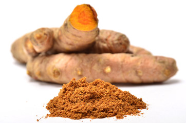 Raíz de cúrcuma.