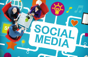 Social Media Social Networking Technology Connection Concept