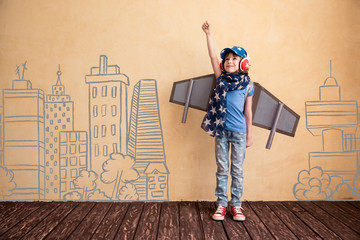 Child playing at home