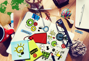 Branding Trademark Marketing Strategy Planning Concept