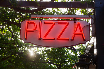 Obraz premium Pizza sign