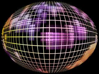 Abstract globe silhouette.Global communication concept.