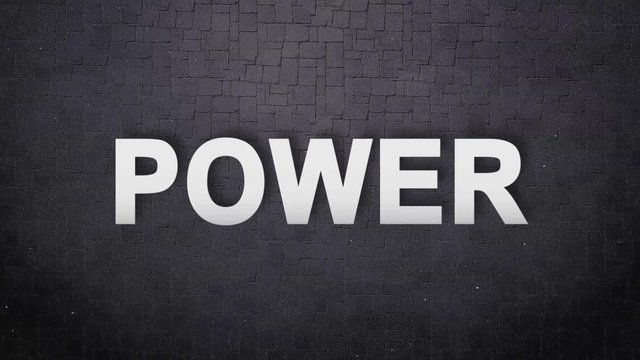 Power. Motivational Animation Titles. Inpired Logo for Trailers